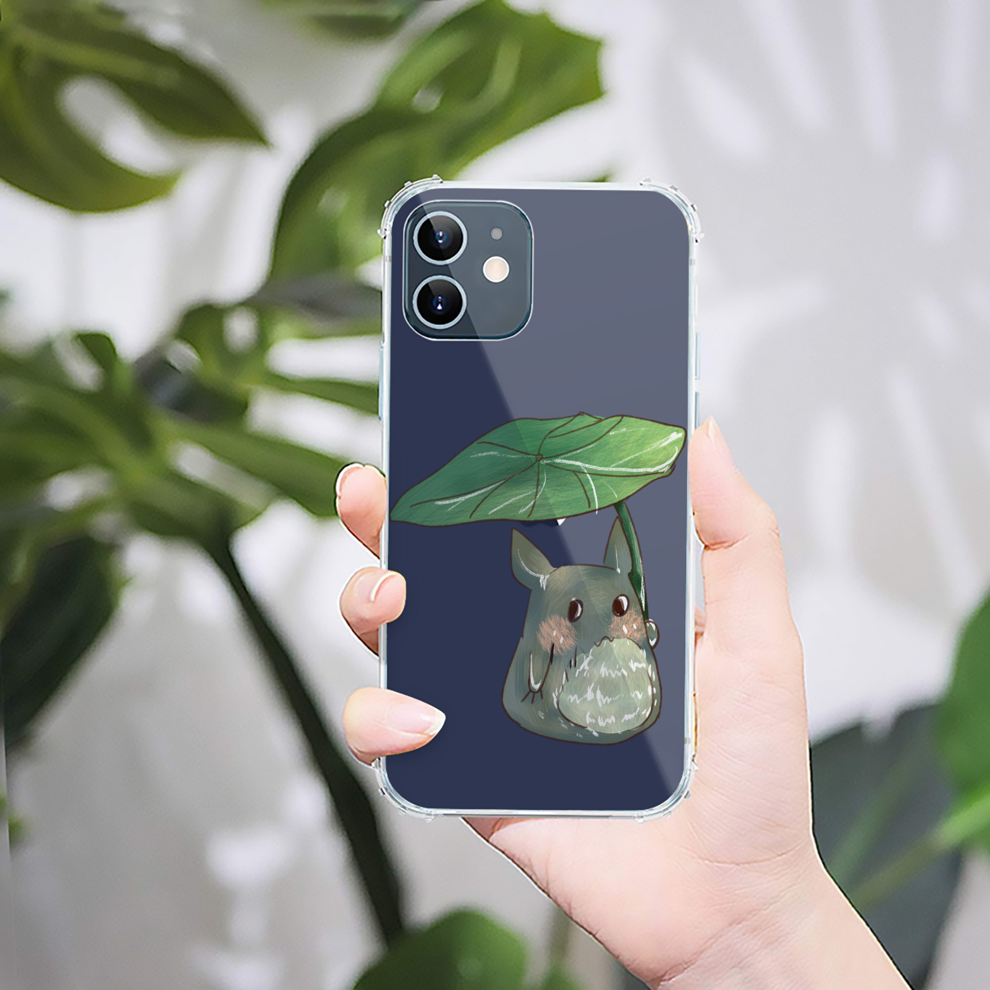 （画像用） となりのトトロ 草壁メイ 草壁サツキ My Neighbor Totoro Satsuki Kusakabe Mei Kusakabe 【iPhone 12シリーズ対応】透明スマホケース（クリアソフトケース）
